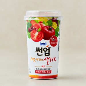 썬업 과일야채 샐러드주스 레드, 190ml, 1개