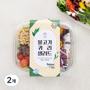 세끼판다 불고기 귀리 샐러드, 210g, 2개