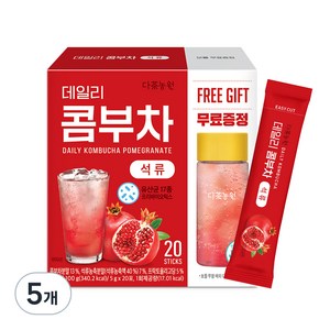 다농원 데일리 콤부차 석류, 5g, 20개입, 5개