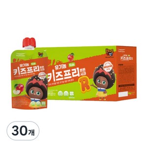 풀무원키즈프리 유기농 튼튼사과, 100ml, 30개