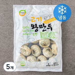 푸르온 고기 왕만두 (냉동), 1400g, 5개