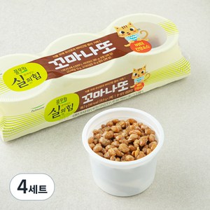 풀무원 살아있는 실의힘 꼬마나또 버터 간장소스 3개입, 89.7g, 4세트