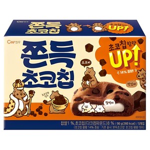 청우식품 쫀득 초코칩 쿠키, 90g, 1개