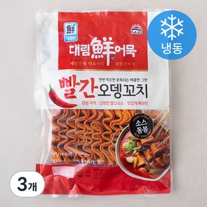 대림선 어묵 빨간 오뎅꼬치 (냉동), 409g, 3개