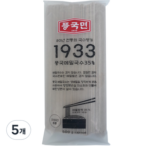 풍국면 풍국 메밀국수 35%, 500g, 5개