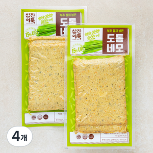 삼진어묵 부추잡채 넣은 도톰네모 어묵 3장, 165g, 4개