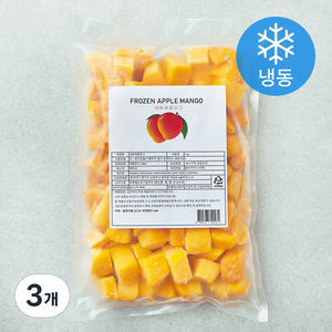 애플망고 (냉동), 1kg, 3개