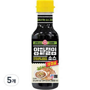 오뚜기 삼겹살 양파절임소스, 330g, 5개