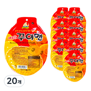 매콤한 꾸이맨 어포스낵, 30g, 20개