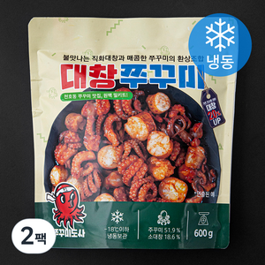 쭈꾸미도사 대창 쭈꾸미 (냉동), 600g, 2팩