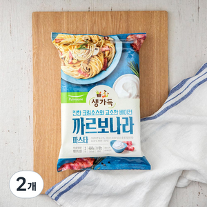 풀무원 생까르보나라 스파게티 2인, 460g, 2개