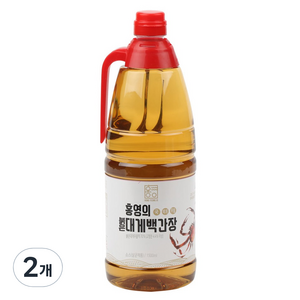 홍영의 붉은대게 백간장, 1.5L, 2개