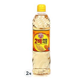 오뚜기 2배 현미식초, 900ml, 2개