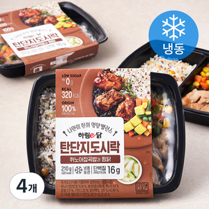 하림e닭 탄단지 도시락 퀴노아잡곡밥과 찜닭 (냉동), 210g, 4개