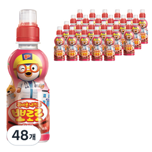 팔도 뽀로로 음료 페트 235ml, 48개