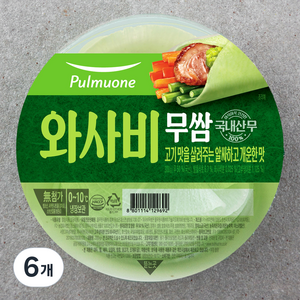 풀무원 와사비 무쌈, 300g, 6개