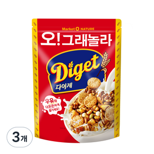 오!그래놀라 다이제, 300g, 3개