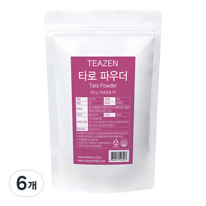 티젠 타로 파우더, 500g, 1개입, 6개, 500g