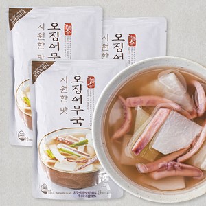 가마솥 시원한맛 오징어무국 냉장, 500g, 3개