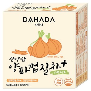 다하다 산양삼 양파껍질차 더하다, 0.6g, 1개, 100개입