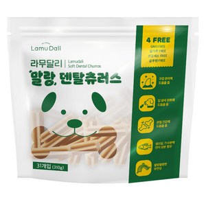 라무달리 말랑 덴탈츄러스, 혼합맛(가수분해 연어/생선살/쌀가루), 310ml, 310g, 1개