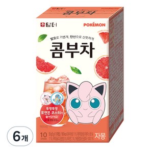 담터 포켓몬 콤부차 자몽, 5g, 10개입, 6개