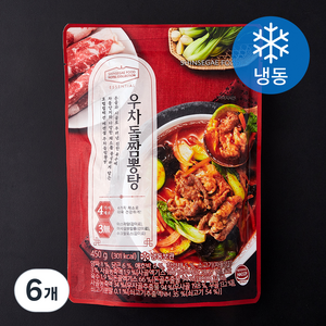 신세계푸드 호텔컬렉션 에센셜 우차돌 짬뽕탕 (냉동), 450g, 6개