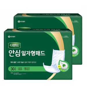 디펜드 안심 일자형 패드, FREE(onesize), 30매, 2개