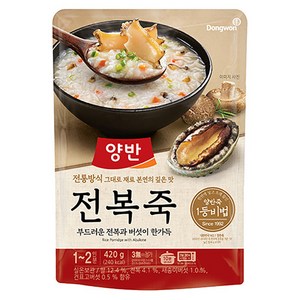 양반 전복 즉석죽, 420g, 1개