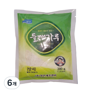 청은에프엔비 들깨가루, 200g, 6개