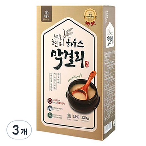 반공기 통곡물 현미 하우스 막걸리 키트, 530g, 3개