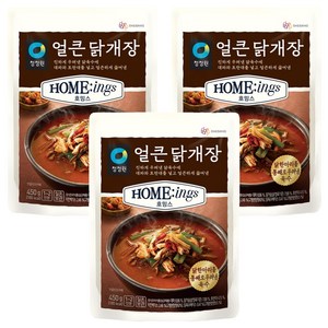 호밍스 청정원 얼큰 닭개장, 450g, 3개