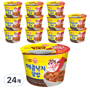 오뚜기 맛있는 컵밥 매콤낙지덮밥, 280g, 24개