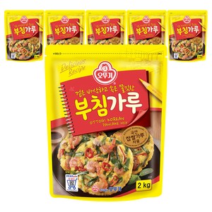오뚜기 부침가루, 2kg, 6개
