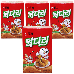 농심닭다리 후라이드 치킨맛, 66g, 4개