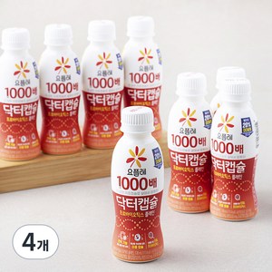 요플레 1000배 닥터캡슐 플레인, 1040ml, 4개