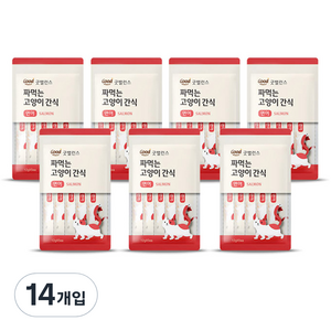 굿밸런스 짜먹는 고양이 간식, 연어, 60g, 14개