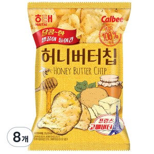 해태제과 허니버터칩, 60g, 8개