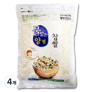 물맑은양평 청운농협 찹쌀, 1kg, 4개