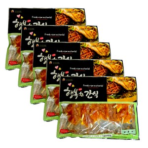 행복한간식 강아지 사사미 간식 400g, 닭갈비맛, 5개