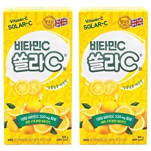 고려은단 쏠라C 정 레몬맛, 80정, 2개