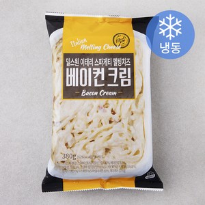 밀스원 이태리 스파게티 멜팅치즈 베이컨크림 (냉동), 380g, 1개