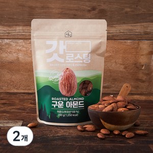 오볶집 갓 로스팅 구운아몬드, 200g, 2개