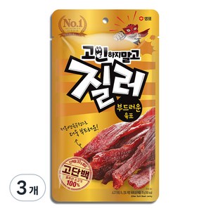 질러 부드러운 육포, 70g, 3개