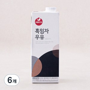 서울우유 흑임자 우유, 750ml, 6개