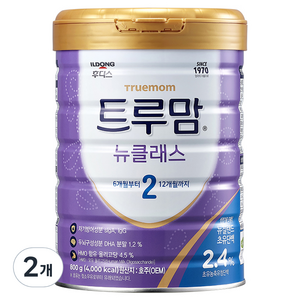 일동후디스 트루맘 뉴클래스 분유 2단계 6~12개월, 800g, 2개