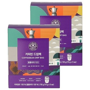 커피빈 드립백커피 콜롬비아 다크, 10g, 5개입, 2개