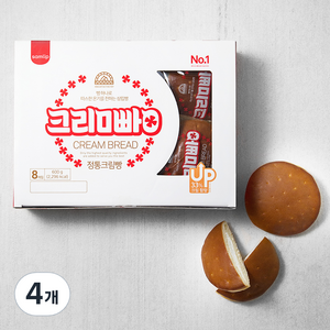 삼립 정통 크림빵 8개입, 600g, 4개