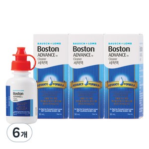 보스톤 어드밴스 클리너 렌즈세정액, 30ml, 6개