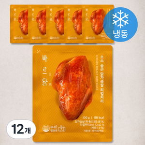 바르닭 소스 품은 닭가슴살 리얼커리 (냉동), 100g, 12개